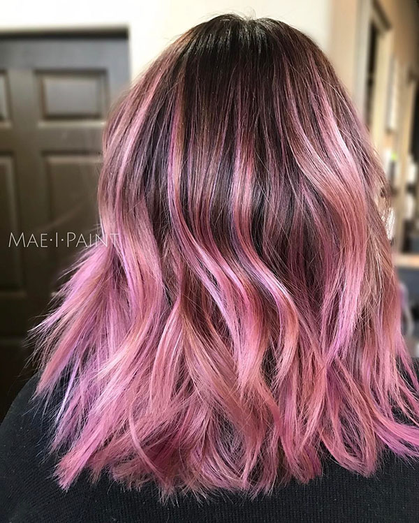 Medium Pink Hair