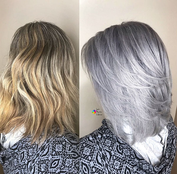 Medium Silver Hairstyles 2020