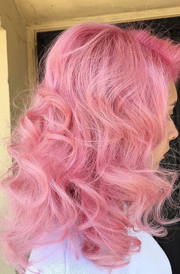Pink Medium Hairstyles In 2020