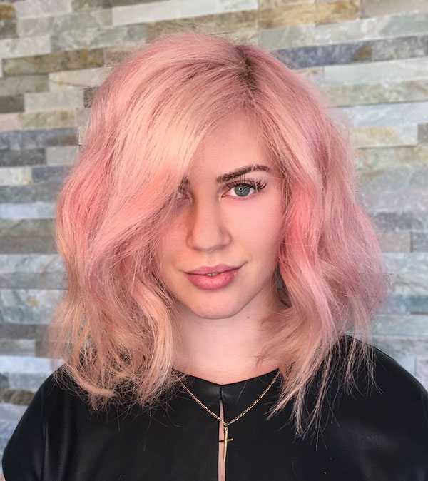 Medium Pink Hair Color Ideas