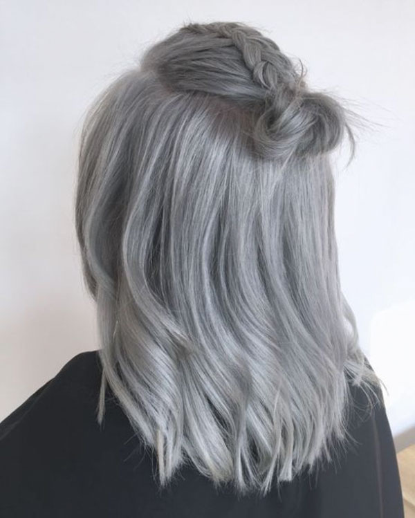 Pictures Of Medium Silver Hair