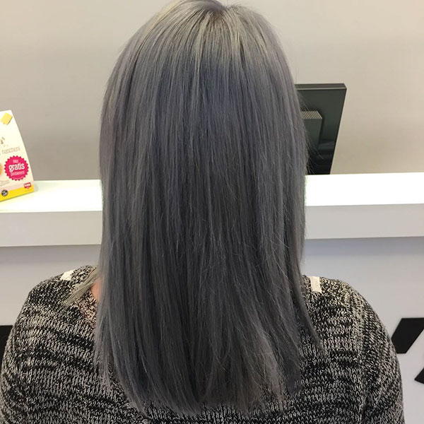 Medium Grey Hair Ideas