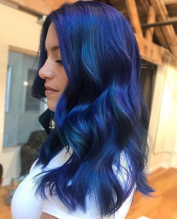 Medium Blue Hair